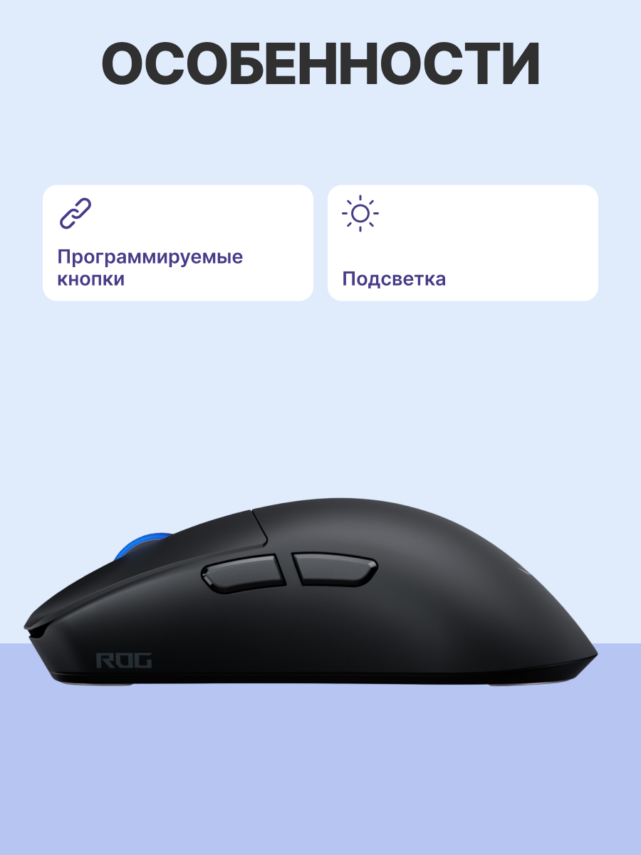 Мышь ASUS P723 ROG HARPE II ACE/BLK ASUS P723 ROG HARPE II ACE/BLK (90MP0490-BMUA00)